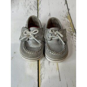 Sperry-Silver sparkle size 3